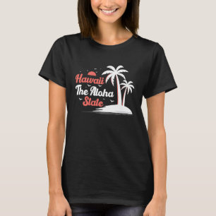 Camiseta Havaiano Havaí O Estado do Aloha Abacaxi Tiki