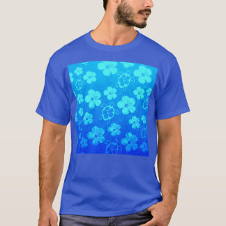 Camiseta Havaiano Honu E Hibiscus Triblend