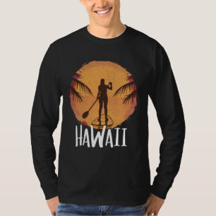 Camiseta Havaiano Maui Aloha Retro Férias na Grande Ilha Ha