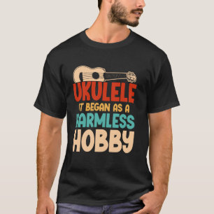 Camiseta Havaiano Ukulele Uke Ukulele Começou Como Um Herói