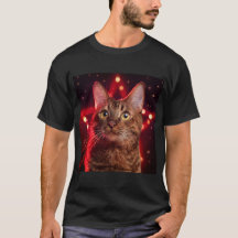 Havana Brown Cat com fundo estrelado