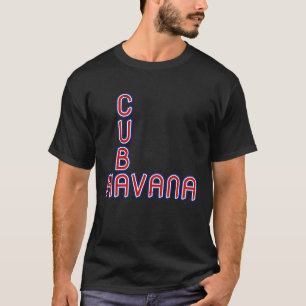 Camiseta Havana Cuba Viagem orgulhosa Cuba Bandeira Havana