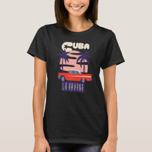 Camiseta Havana Palm Tree Cuban Love Caribe Cuba Premium