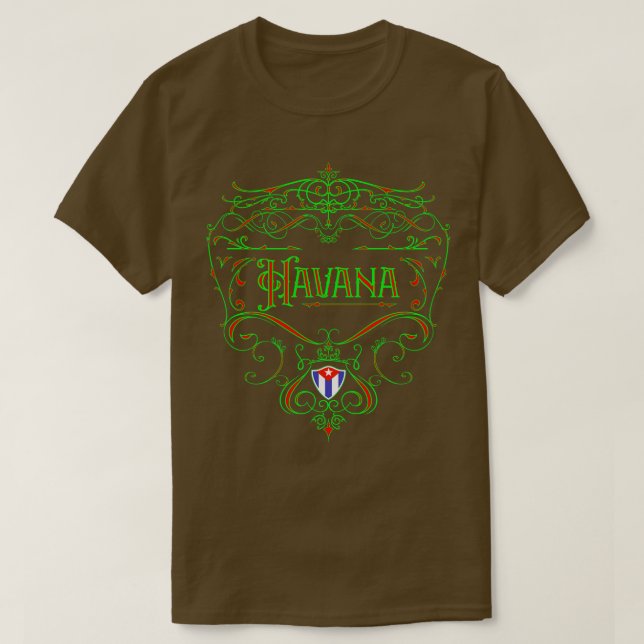 Camiseta Havana Vintage Neon design (Frente do Design)