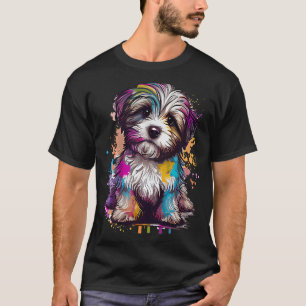 Camiseta Havanês Bolonka Zwetna Shih Tzu Lhasa Apso Splash