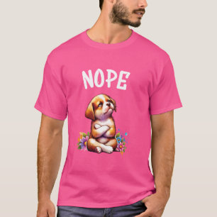 Camiseta Havanês Engraçado Citação Nope Pet Preguiçoso Para