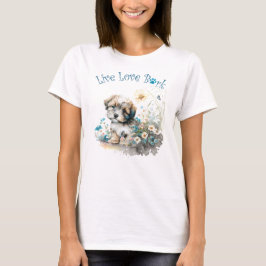 Camiseta Havanese Dog Mãe Floral