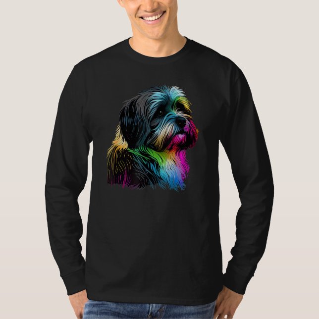 Camiseta Havanese Dog Pop Art Havanese Amantes (Frente)
