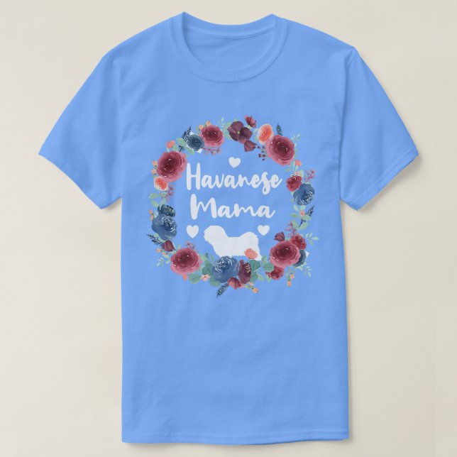 Camiseta Havanese Mama Havanese Dog Owner Cute Havanese Mãe (Frente do Design)