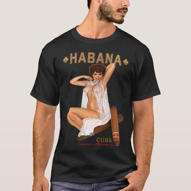 Camiseta Havanna Cigarros Attractivos Habana Cigar Lingerie (Frente)
