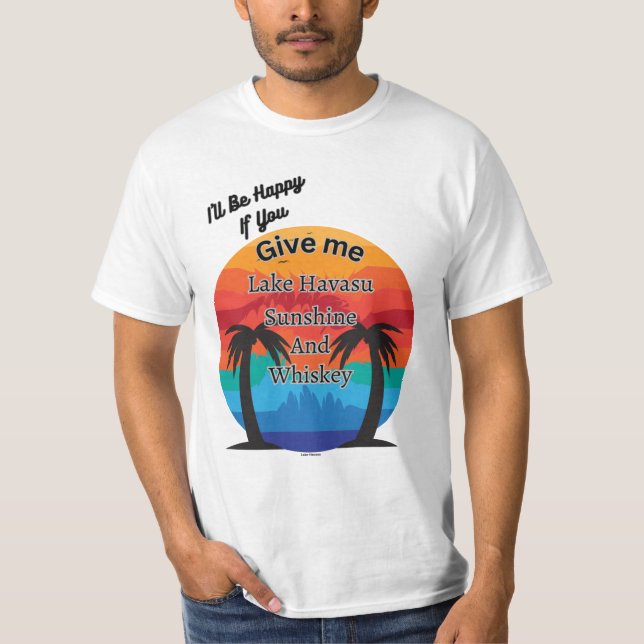 Camiseta Havasu, Sunshine e Whiskey (Frente)