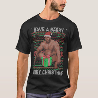 Camiseta Have A Barry Merry Christmas Meme Ugly Sweater T s