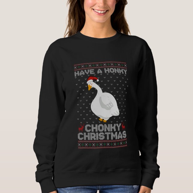Camiseta Have A Honky Chonky Christmas Funny Goose (Frente)