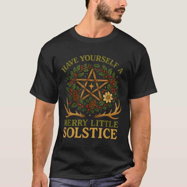 Camiseta Have Yourself A Merry Little Solstice Witchcore  (Frente)