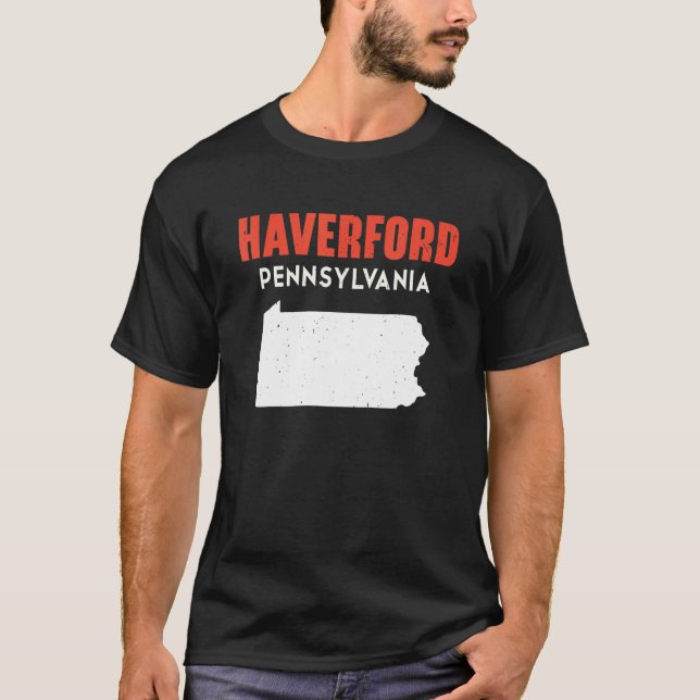 Camiseta Haverford Pennsylvania USA State America Travel (Frente)