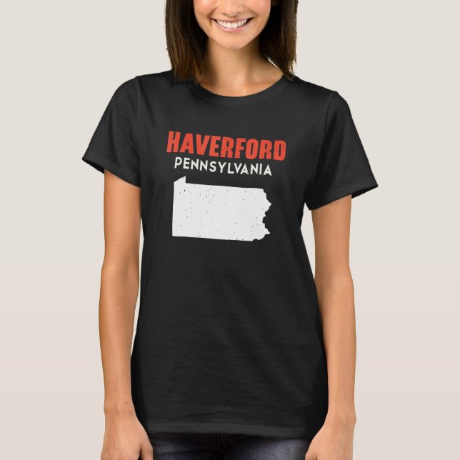 Camiseta Haverford Pennsylvania USA State America Travel (Frente)