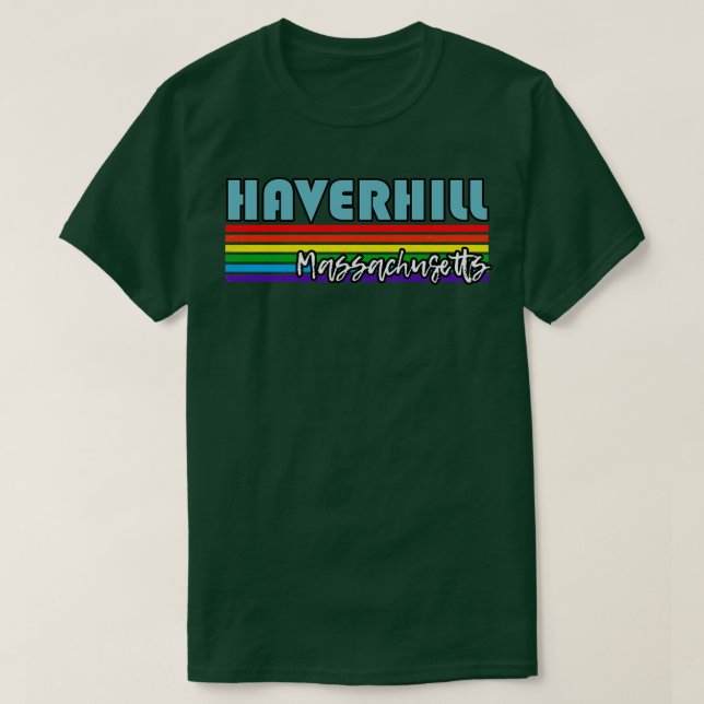 Camiseta Haverhill Massachusetts Pride Haverhill Gift LGBT (Frente do Design)