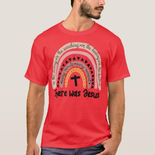 Camiseta Havia Jesus Unisse O Arco-Íris Religioso Cristão