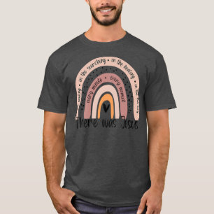 Camiseta Havia Jesus Unisse O Arco-Íris Religioso Cristão