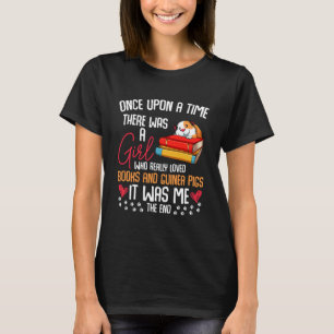 Camiseta Havia Uma Garota Que Adorava Livros - Suínos-Guin