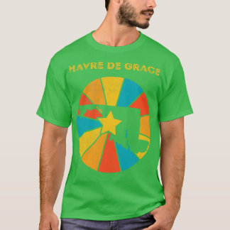 Camiseta Havre de Grace Maryland Vintage afressou Souveni