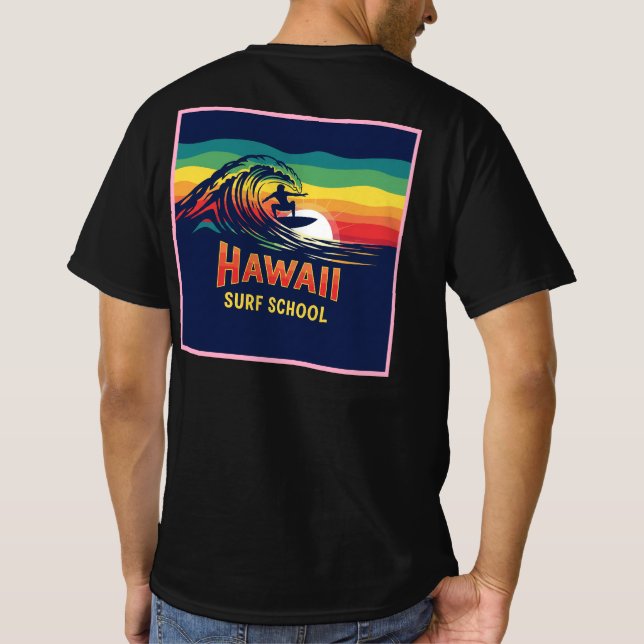 CAMISETA HAWAÏ SURF SCHOOL (Verso)