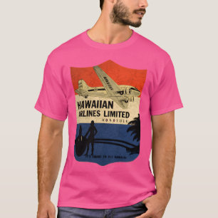 Camiseta Hawaiai Airlines Vintage Tag Usa