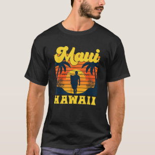 Camiseta Hawaiai Beach Tropical Sunset Surfing HI Aloha Mãe