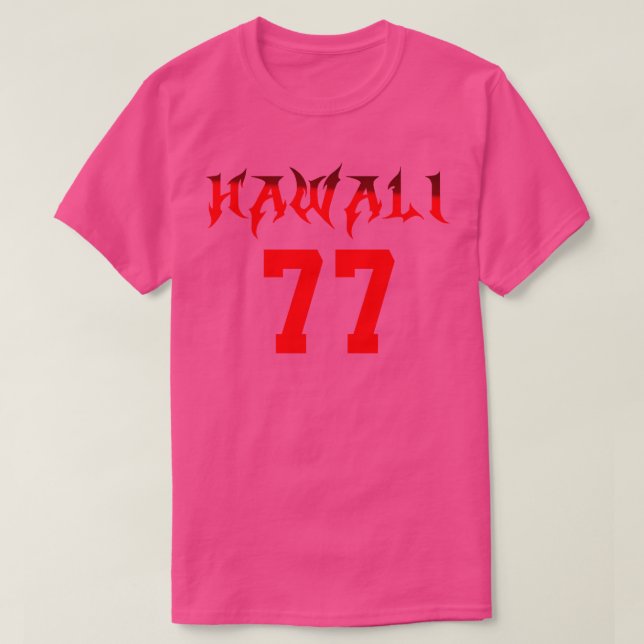 Camiseta Hawaii 77 TShirt (Frente do Design)