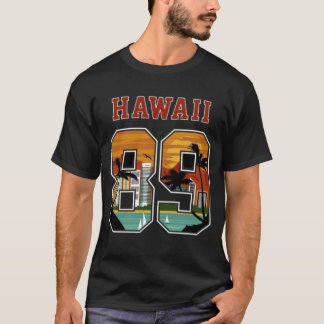 Camiseta Hawaii 89 Retro Sunset