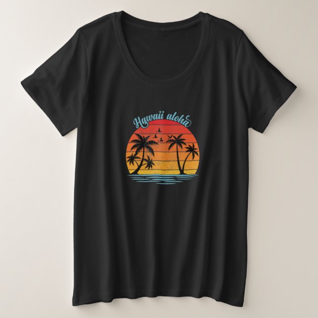 Camiseta Hawaii Aloha (Frente do Design)