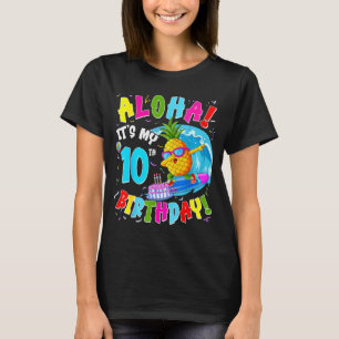 Camiseta Hawaii aloha 10º aniversário menino menina havaian