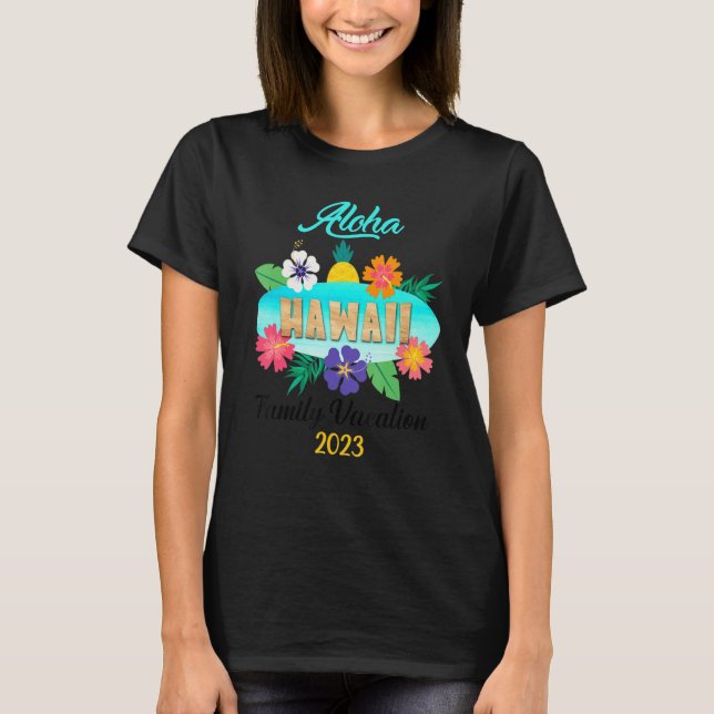 Camiseta Hawaii Aloha Hawaiian Family Trip 2023_14 (Frente)