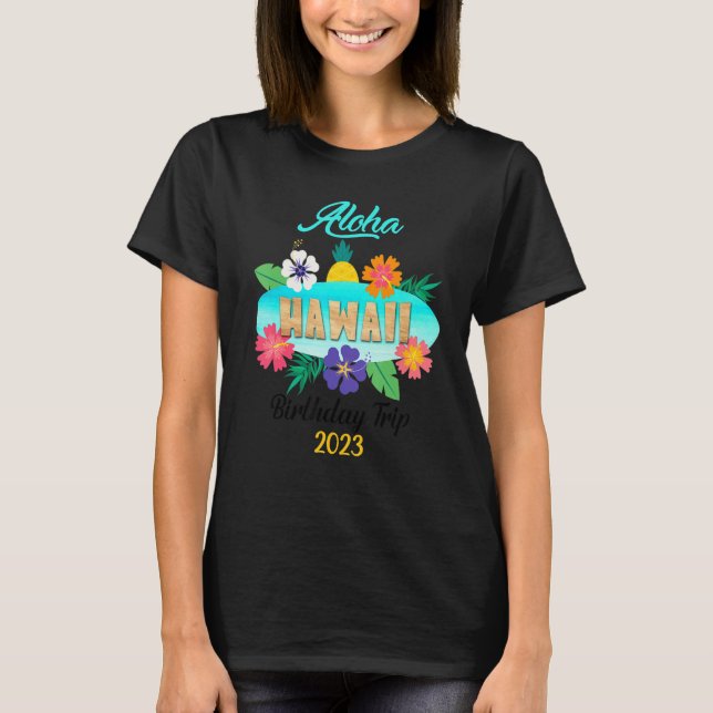 Camiseta Hawaii Aloha Hawaiian Family Trip 2023_23 (Frente)