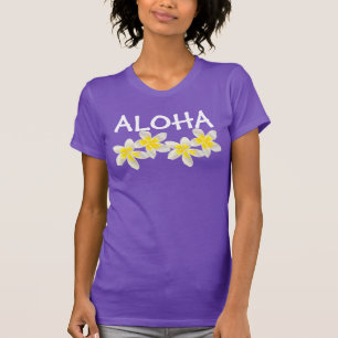 Camiseta Hawaii Aloha Plumeria Flowers