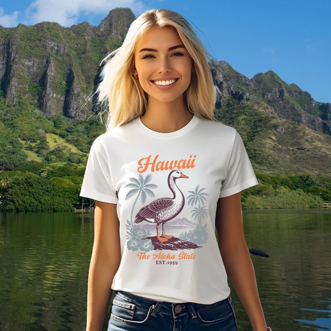 Camiseta Hawaii Aloha State Goose Graphic  (Criador carregado)