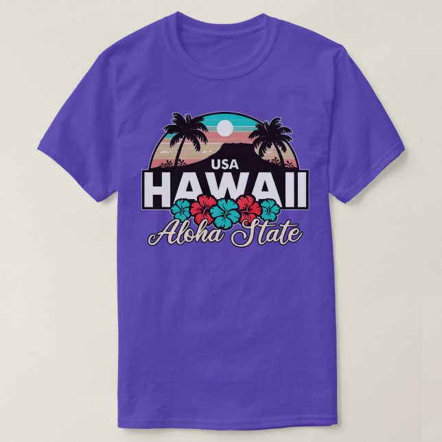 Camiseta Hawaii Aloha State TShirt 3 (Frente do Design)