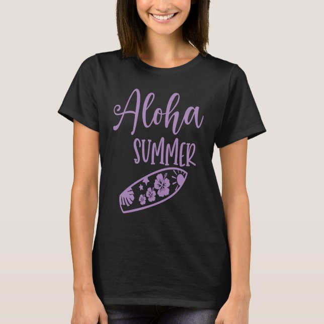 Camiseta Hawaii Aloha Surfing Hawaiian Party (Frente)