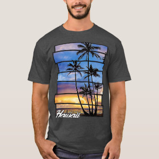 Camiseta Hawaii Beach Hawaiian Sunset Retro Photo Island Pa