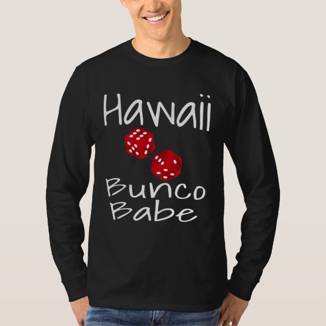 Camiseta Hawaii Bunco Babe  Dice Game Player  Winner Mom (Frente)