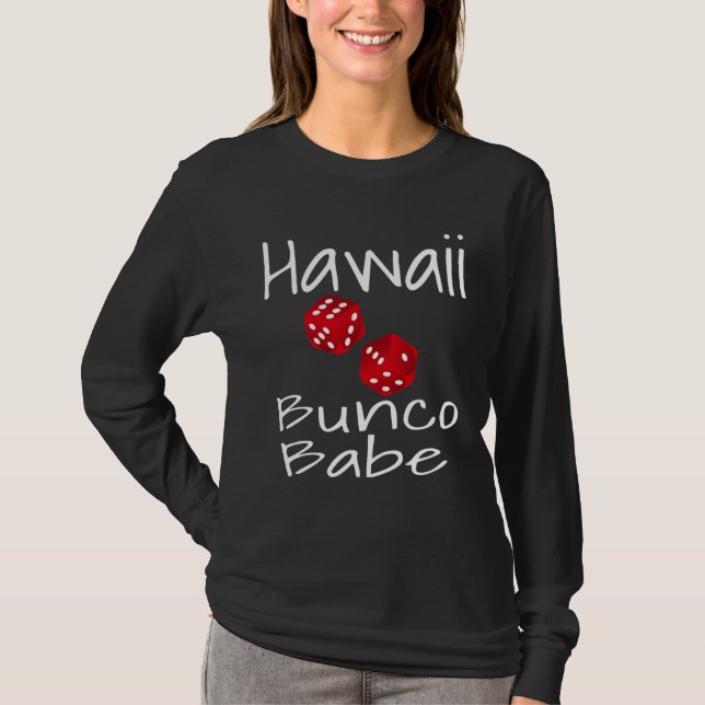 Camiseta Hawaii Bunco Babe  Dice Game Player  Winner Mom (Frente)