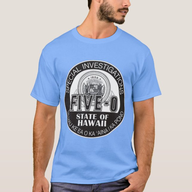 Camiseta Hawaii Cinco0 Emblem (Frente)