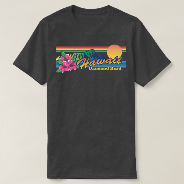 Camiseta Hawaii Diamond Head (Frente do Design)