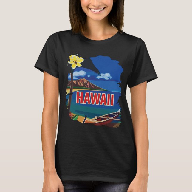 Camiseta Hawaii Diamond Head Costa Azul Viagem (Frente)