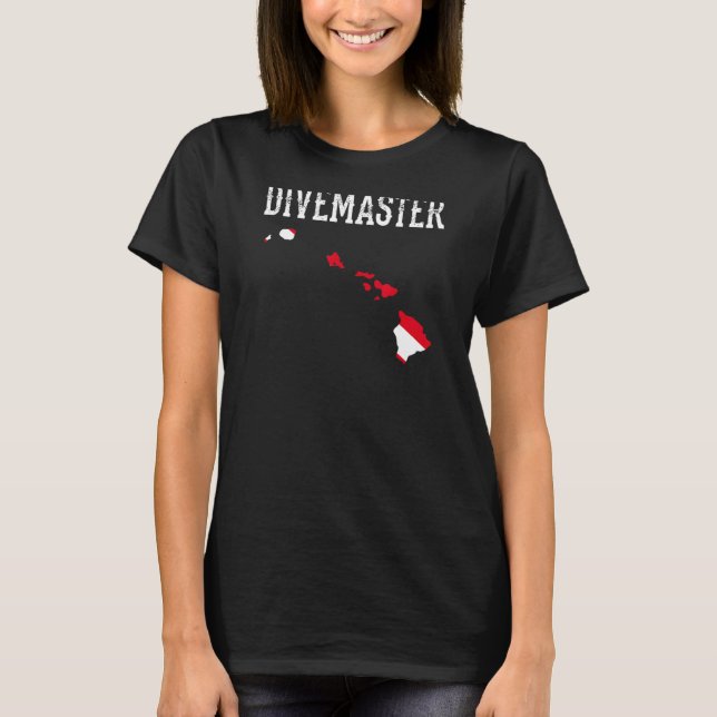 Camiseta Hawaii Divemaster Scuba Instrutor Dive Fla (Frente)