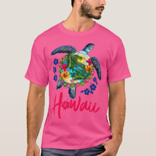 Camiseta Hawaii Hawaii Sea Turtle Hibiscus Summer Vacati