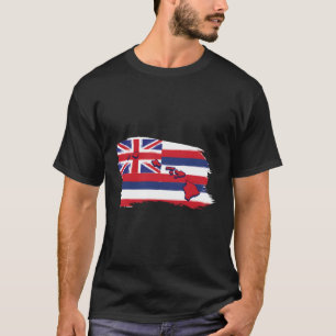 Camiseta Hawaii Hawaiian Flag Beach Aloha Summer Vacation