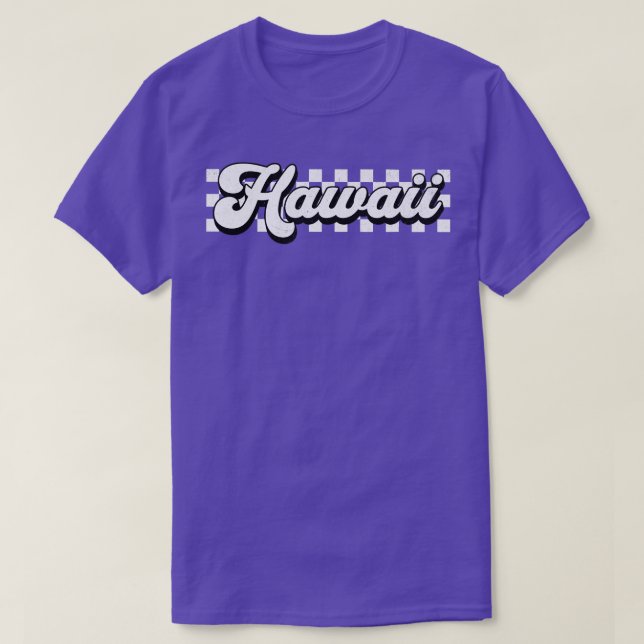 Camiseta Hawaii Hi Checkered Racing Flag Hawaii TShirt 3 (Frente do Design)