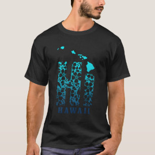 Camiseta Hawaii Hi Ilhas Havaianas Surf de Mapa Surfer Hilo