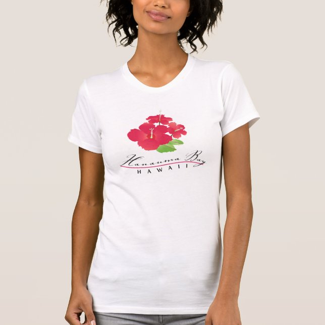 Camiseta Hawaii Hibiscus Flowers (Frente)